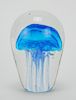 Glass jellyfish paperweight