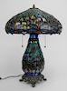 Contemporary Tiffany style glass table lamp