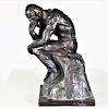 After Auguste Rodin Bronze Sculpture "The Thinker"