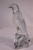 Baccarat Crystal Falcon, Signed