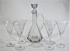 Crystal Wine Set, Pitcher and Glasses