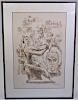 Chaim Gross (1904-1991) Lithograph,Signed & Dated