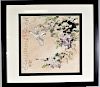 Signed Chinese Watercolor, White Bird