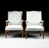 A PAIR OF BAKER FURNITURE ARMCHAIRS, AMERICAN, CIRCA 1976,