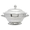 SOUP TUREEN. MEXICO, 20TH CENTURY. Sterling 0.925 Silver, Brand GH VILLAN. Smooth design with pressed edges. 