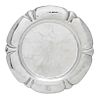 PLATE AND SALVER. MEXICO AND FRANCE, 20TH CENTURY. Sterling 0.925 Silver, Brand: CONQUISTADOR and metal Brand: CHRISTOFLE.  