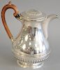 English silver teapot, no finial, ht. 8 1/4 in., 23.7 t.oz.