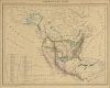 AN ANTIQUE MAP, "Amérique du Nord (North America)," FRENCH,1836-1846,