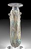 Tall Greek Hellenistic Core-Formed Glass Alabastron