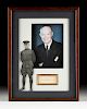 AN AUTOGRAPH ON CARD, DWIGHT DAVID EISENHOWER (AMERICAN 1890-1969) SIGNED,
