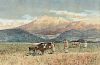 AUGUST LOHR (German/American 1843-1919) A PAINTING, "A View of Iztaccíhuatl," MEXICO, 1909,