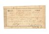 A REPUBLIC OF TEXAS TREASURY WARRANT, JACOB SNIVELY (1809 -1871) SIGNED AND ISSUED AT COLUMBIA, DECEMBER 16, 1836,