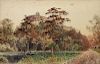 AUGUST LOHR (German/American 1843-1919) A PAINTING,"The Castle of Chapultepec," MEXICO, 1898,