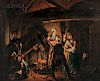 Johan Herman Faber (Flemish, 1734-1800) After Joseph Wright of Derby (British 1734-1797)  Copy After An Iron Forge