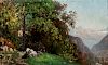 John Joseph Enneking (American, 1841-1916)  Landscape in the Alps