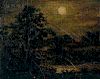 Attributed to Ralph Albert Blakelock (American, 1847-1919)  Moonlight Forest