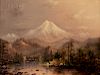 Eliza Rosanna Lamb Barchus (American, 1857-1959)  Mt. Hood, Oregon, Sunset