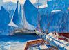 John Whorf (American, 1903-1959)  Securing the Sails