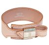 Herms Pink Leather Artemis Cuff Bracelet