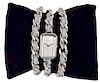 Chanel Silver Ltd. Edition Triple Chain Watch