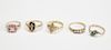 5 Victorian 14K Gold Ladies Rings