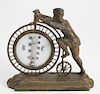 Antique High Wheel Bicycle Barometer