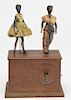Early Ives Double Dancing Clockwork Toy