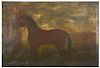 Early Folk Art Paining of Horse "Colonel"