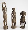 Three Carved African Figures