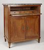 Antique French Writing Desk with Marble Top