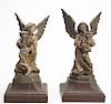 Early Pair of Carved European Angels