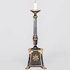 Italian Neoclassical Style Painted Torchère Floor Lamp