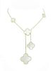Van Cleef & Arpels 18k Magic Alhambra 6 Motif Mother Of Pearl Necklace