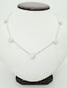 Van Cleef & Arpels 18k Gold 4.70TCW 5 Flower Diamond Necklace 