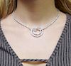 Van Cleef & Arpels Plat 950 20 Carat Diamond Necklace