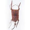 Tuareg Painted, Embossed and Embroidered Leather Saddle Bag, Niger