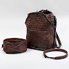 Large Ifugao Woven Rattan Hunter's Backpack, Philippines