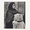 Paul Strand. "Woman, Patzcuaro Mexico 1933". Fotograbado. Impreso en Praga ca. 1960. Enmarcado. 16 x 13 cm.