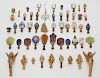 Collection of (48) lamp finials,