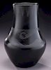 San Ildefonso style blackware vase,