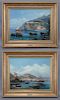Pair of Giacinto Gigante oil on canvas paintings,