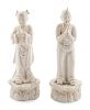 A Pair of Chinese Blanc-de-Chine Porcelain Figures
Tallest: height 10 1/2 in., 27 cm. 