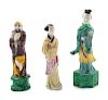 Three Chinese Porcelain Figures
Tallest: height 9 1/2 height in., 24 cm. 