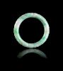 A Chinese Apple Green and Celadon Jadeite Bangle
Diam 3 1/4 in., 8 cm. 