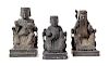 Three Carved Wood Figures of Immortals
Tallest: height 10 1/2 in. 27 cm. 