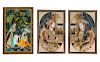 Two Indian Miniature Paintings
Each image: height 6 x width 4 in., 15 x 10 cm.