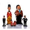 LAUREL AND HARDY FIGURINES, STATUES AND SALT SHAKER SET