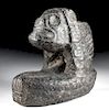 Rare & Important Taino Stone Figure - Seated Zemi