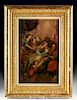 18th C. Italian Oil Painting - Virgin, Child, Angels