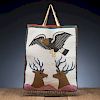 Plateau Beaded Pictorial Bag, with Elk and Eagle